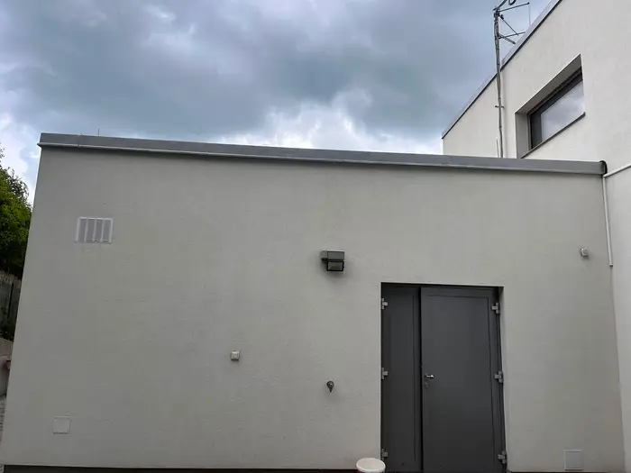 Vyčištěná fasáda domu